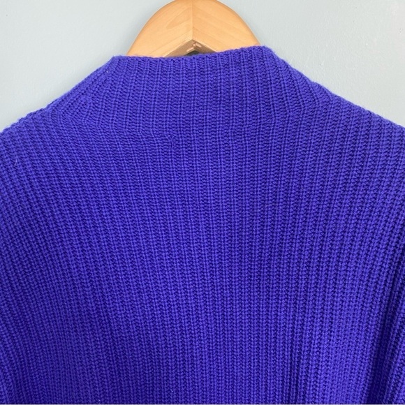 Athleta Azaela Sweater Knit Purple Blue Sz S Wool Cashmere‎ Blend Chunky 466769 - Picture 7 of 8